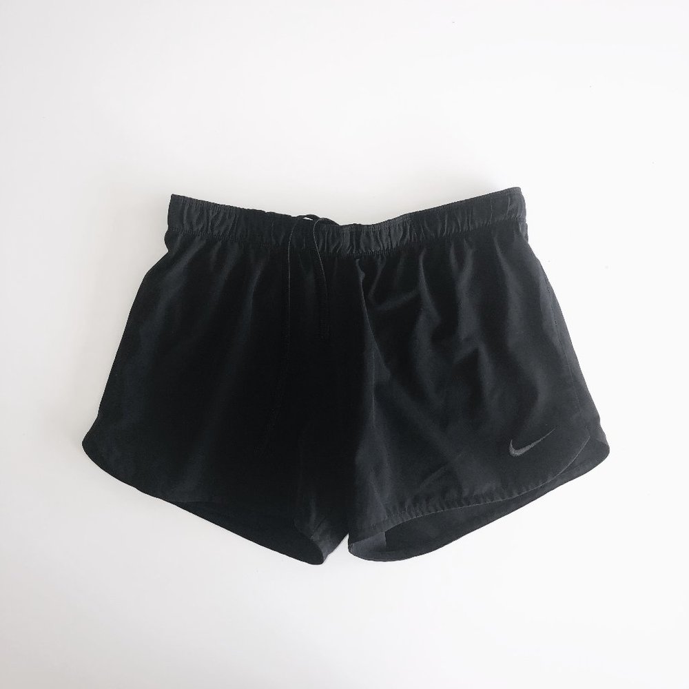 Nike Black Swoosh DriFit Shorts